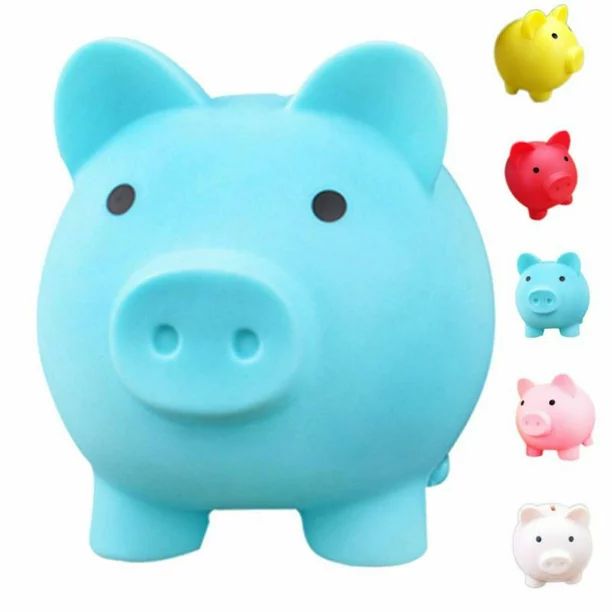 Cute Piggy Bank Child Money Bank Adults Unbreakable Pig Money Box Coin Bank Saving Coin Box for B... | Walmart (US)
