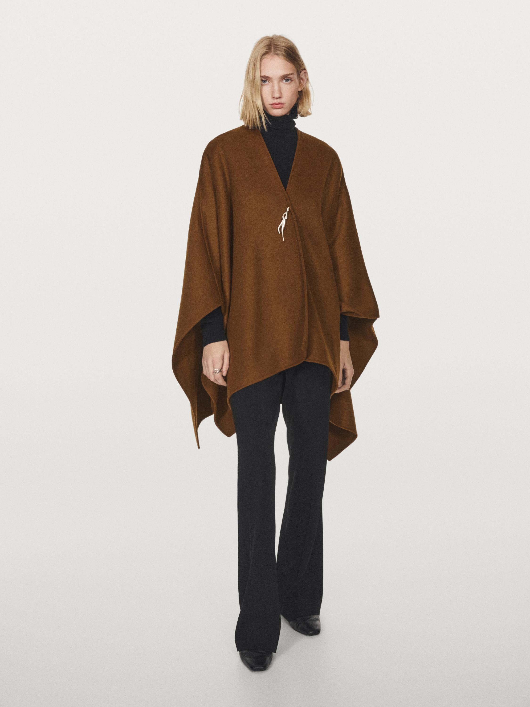 Wool blend Cape | Massimo Dutti UK