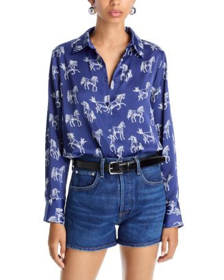 Horse Print Relaxed Shirt -Exclusive | Bloomingdale's (US)