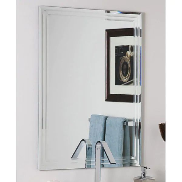 Decor Wonderlad Frameless Tri-bevel Wall Mirror - Clear - A/N | Bed Bath & Beyond