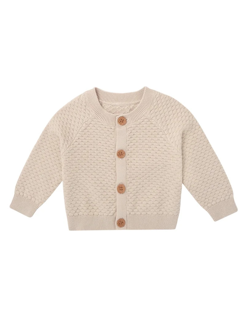Modern Moments by Gerber Baby and Toddler Girl Sweater Knit Cardigan, Sizes 0/3 Months - 24 Month... | Walmart (US)