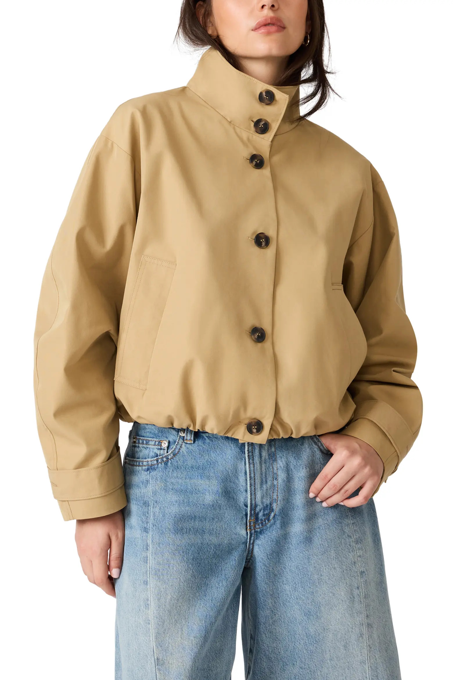 Steve Madden Fayden Stand Collar Jacket (Women) | Nordstrom | Nordstrom