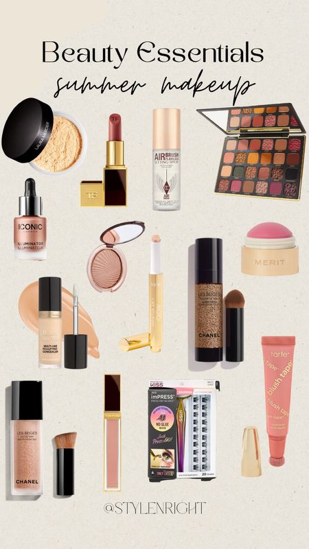 Summer makeup - everyday makeup - merit beauty - tarte - Chanel beauty - Tom ford - essentials 

#LTKBeauty