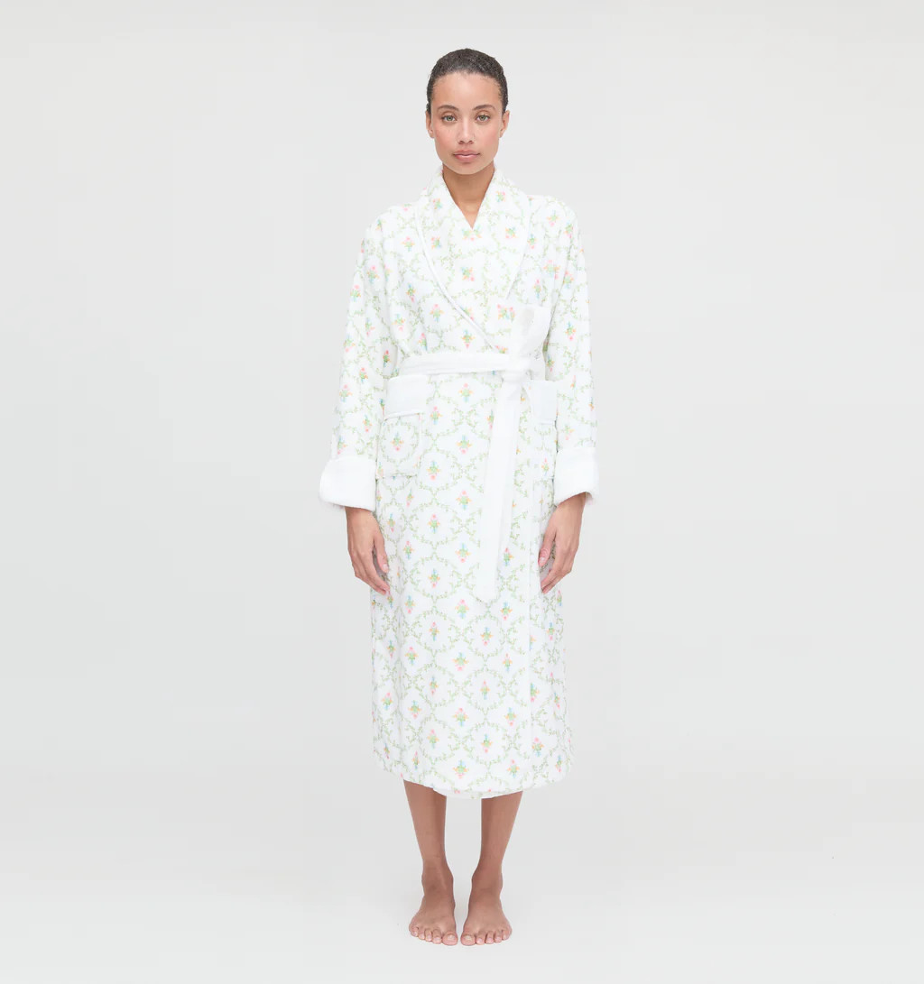 The Hotel Robe - Pastel Trellis | Hill House Home US