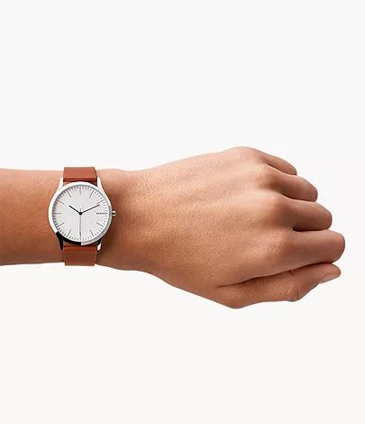 Jorn Medium Brown Leather Watch | Skagen