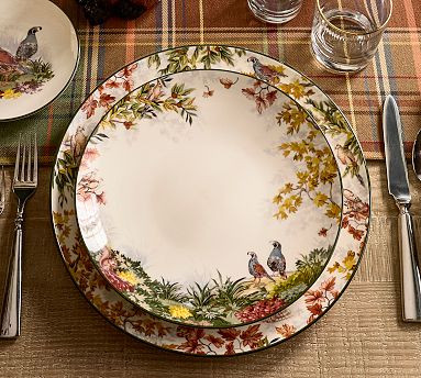 Fantastical Forest Stoneware Dinner Plates - Set of 4 | Pottery Barn (US)