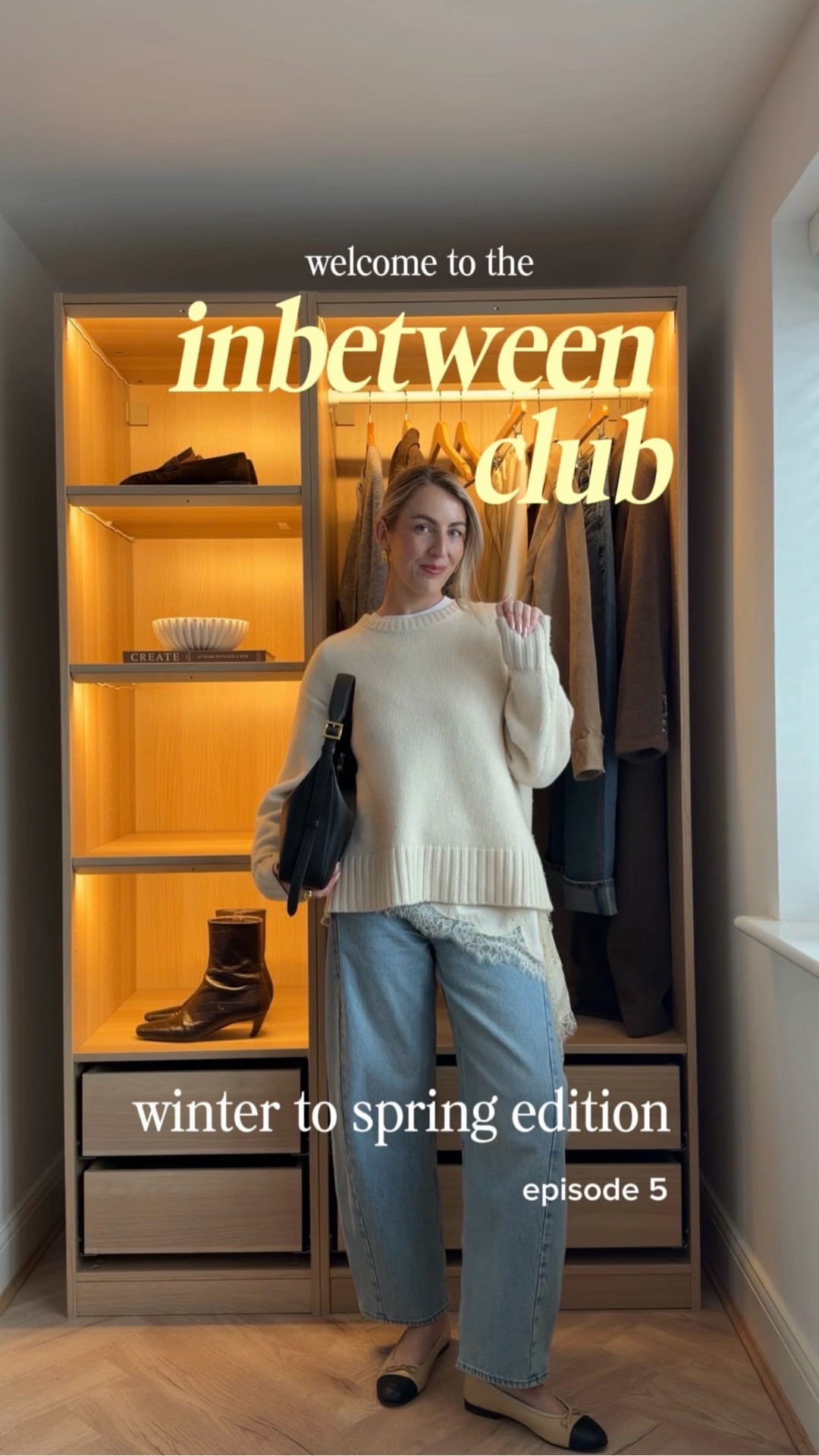 The In-Between Club 🤍 — episode 5 

I don’t switch to spring all at once, I just start by playing around with the small details to make an outfit feel more interesting. 

A lighter layer underneath using my Zara lace cami dress & wearing the same knit over the top. Also; a little HACK is to tie a hair band at the back to hold it higher in place 👌🏻

It’s still warm enough for now, but it starts to change the feel of the outfit. 

Barrel leg jeans, lace dress, cream jumper, transitional outfits, Abercrombie barrel leg jean 

#LTKXAbercrombieDenim #LTKspring #LTKuk