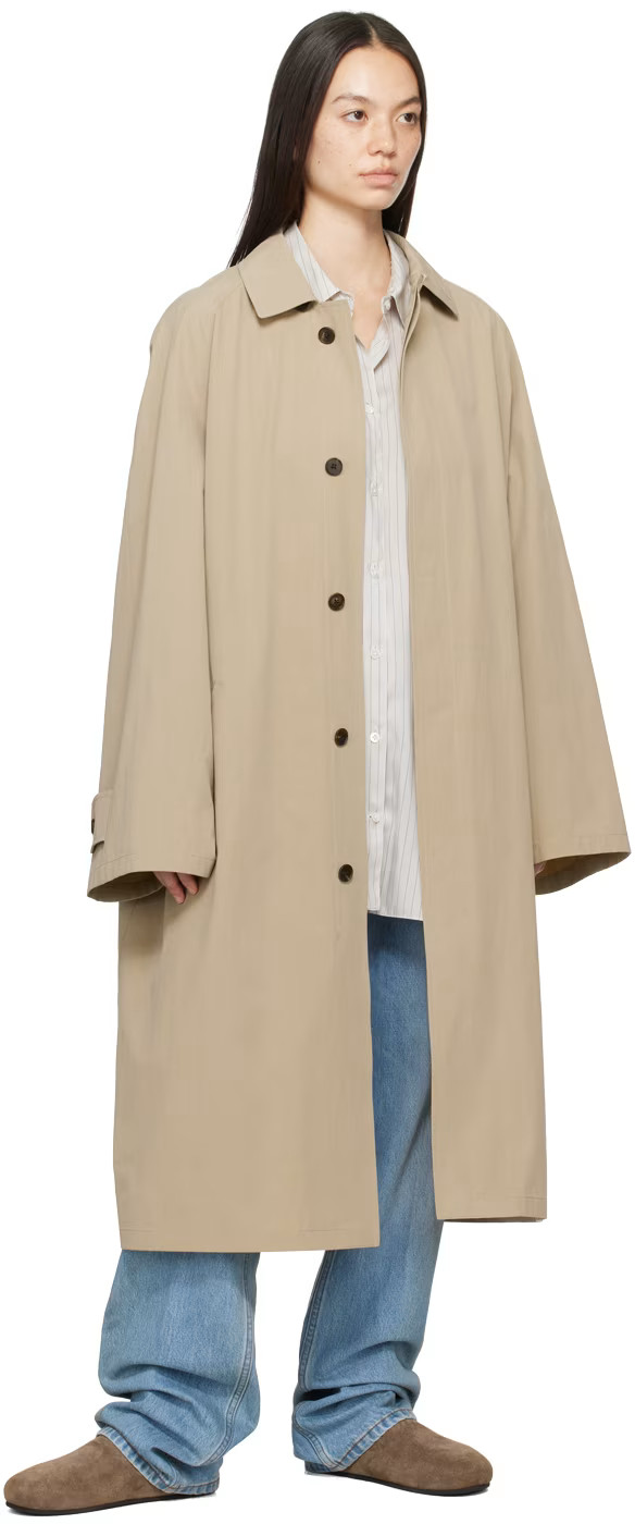 Taupe Flemming Trench Coat | SSENSE