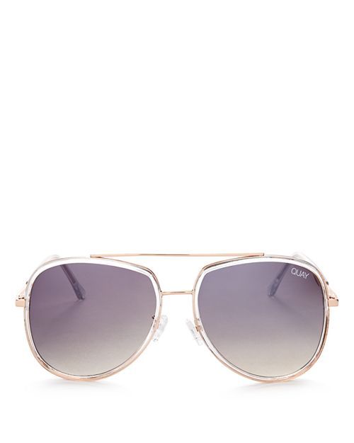 Quay Women's Needing Fame Brow Bar Aviator Sunglasses, 60mm Jewelry & Accessories | Bloomingdale's (US)