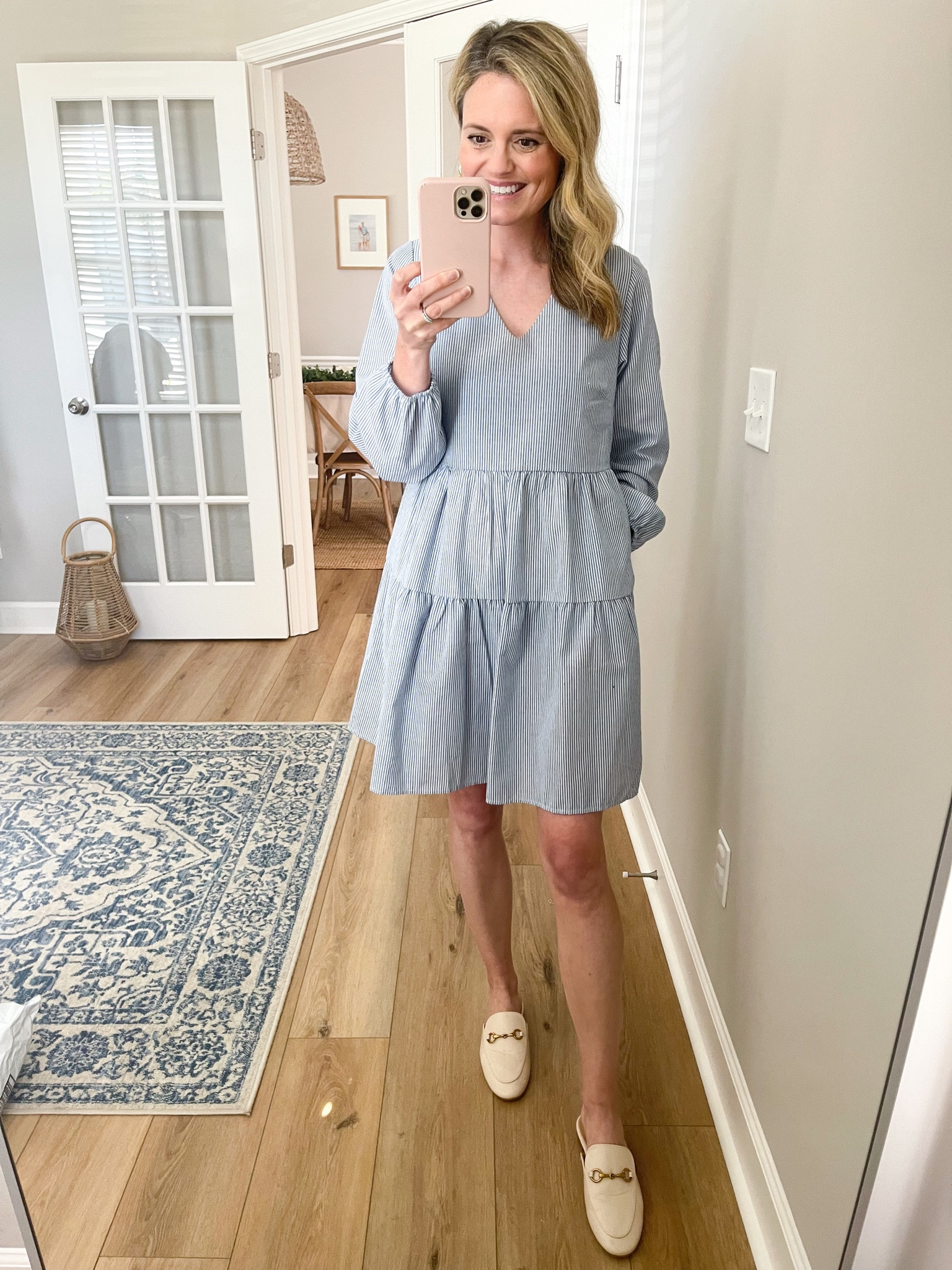 Adore this blue and white striped long sleeve dress! It’s on sale today for under $30!! Wearing the size small  

#LTKstyletip #LTKFind #LTKsalealert
