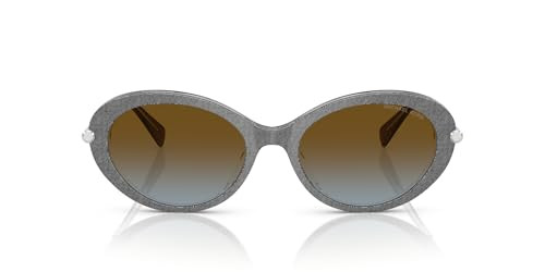 Michael Kors MK2245U Rockaway Sunglasses, Grey Denim/Brown Blue Gradient, 53 mm | Amazon (US)