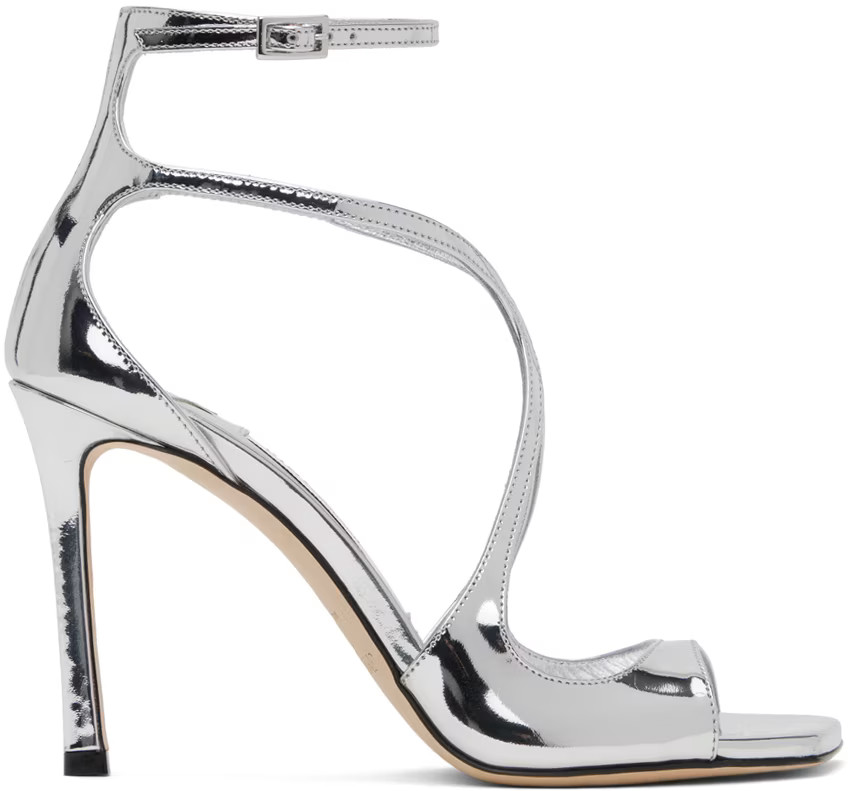 Silver Azia 95 Heeled Sandals | SSENSE