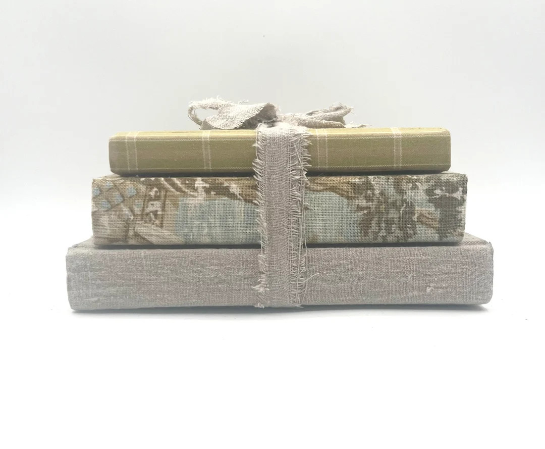 Linen Book Collection Bundle, Country French Farmhouse, Shabby Chic,english Cottage, Neutral Gree... | Etsy (US)