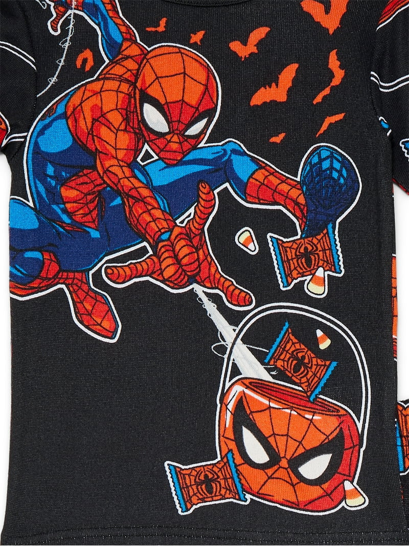 Spider-Man Boys Long Sleeve Tee and Pants Pajama Set, 2-Piece, Sizes 4-10 | Walmart (US)