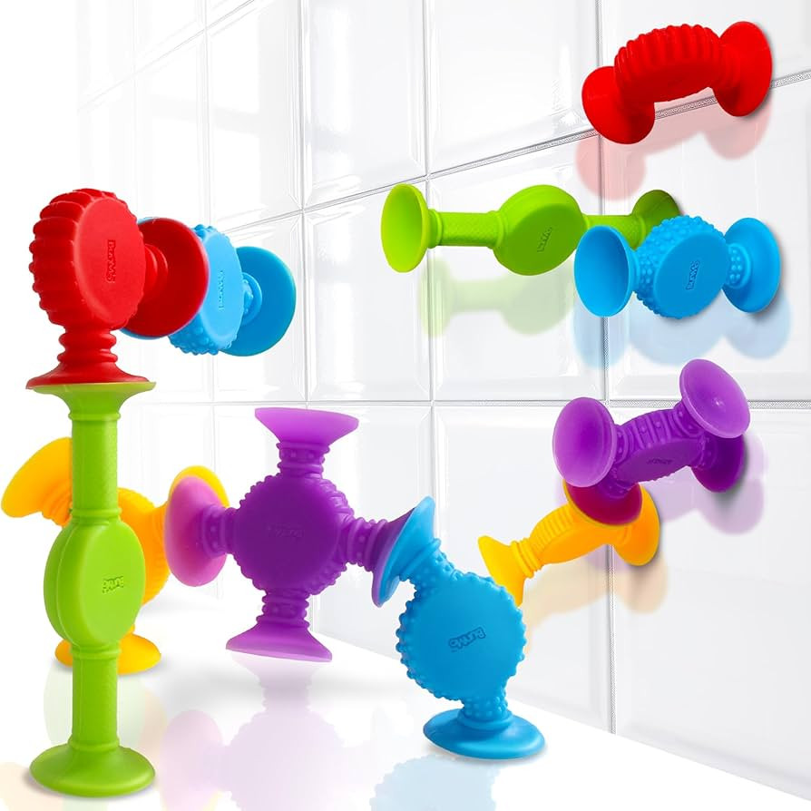 BUNMO Suction Bath Toys - Stocking Stuffers for Kids - No Mold Bath Toy - Hours of Fun - Fine Mot... | Amazon (US)