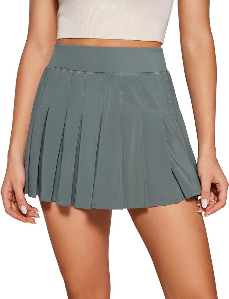 CRZ YOGA Cute Pleated Skirts for Women High Waisted Tennis Golf Skorts with Pockets Casual Athlet... | Amazon (US)