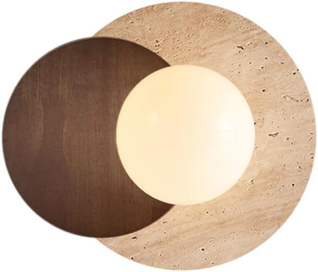 Marble Wall Lamp, Bathroom Vanity Light Fixtures, Wall Mount Lamp, Over Mirror, Stone Wall Sconce... | Amazon (US)