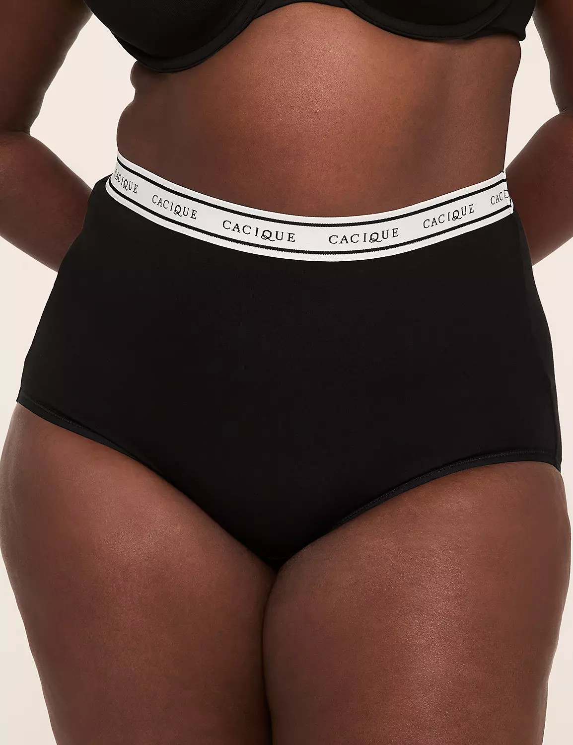 Cotton High-Waist Brief Panty With Wide Waistband | LaneBryant | Lane Bryant (US)