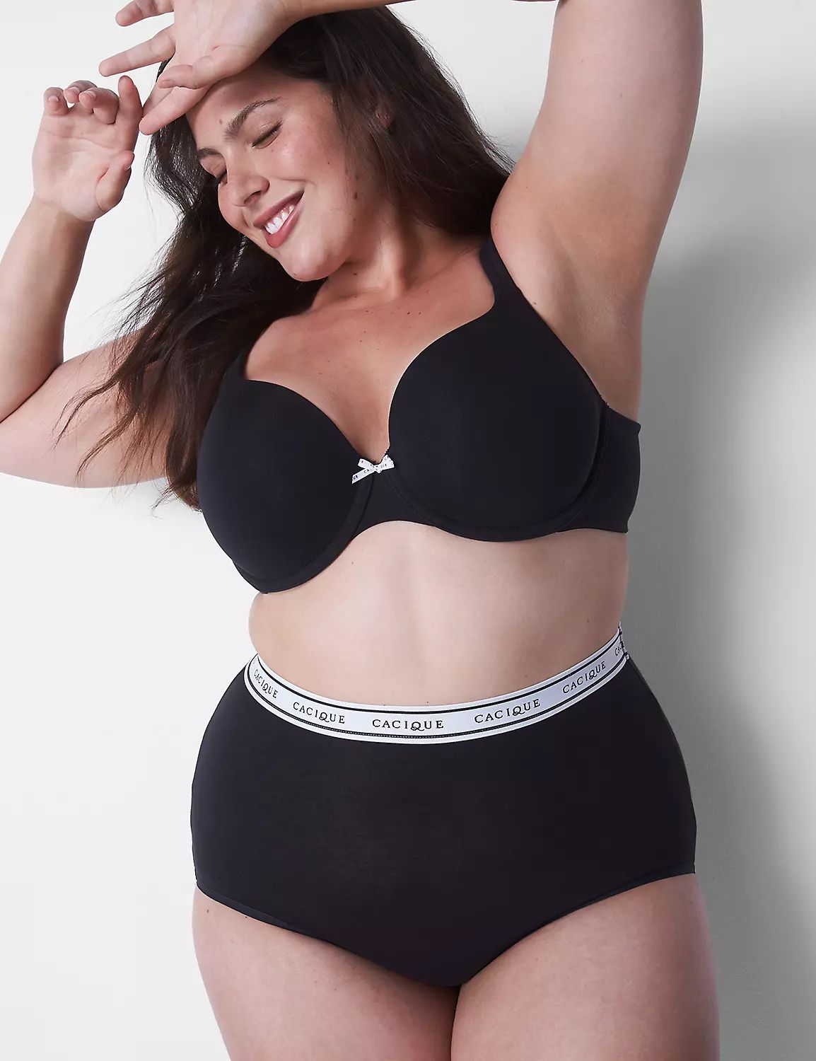 Cotton High-Waist Brief Panty With Wide Waistband | LaneBryant | Lane Bryant (US)
