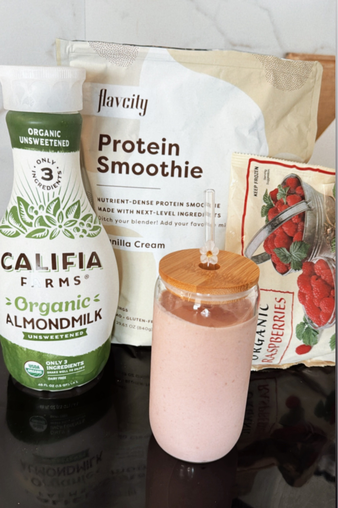 Such a delicious combo for my post workout protein smoothie! 

Love this flavcity protein powder because it has very clean ingredients! 

Also these cups & adorable straws are from Amazon. 


#LTKfitness #LTKMostLoved