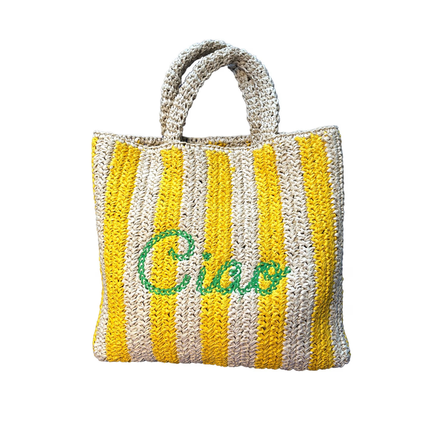 Ciao Embroidered Beach Bag | Wolf & Badger
