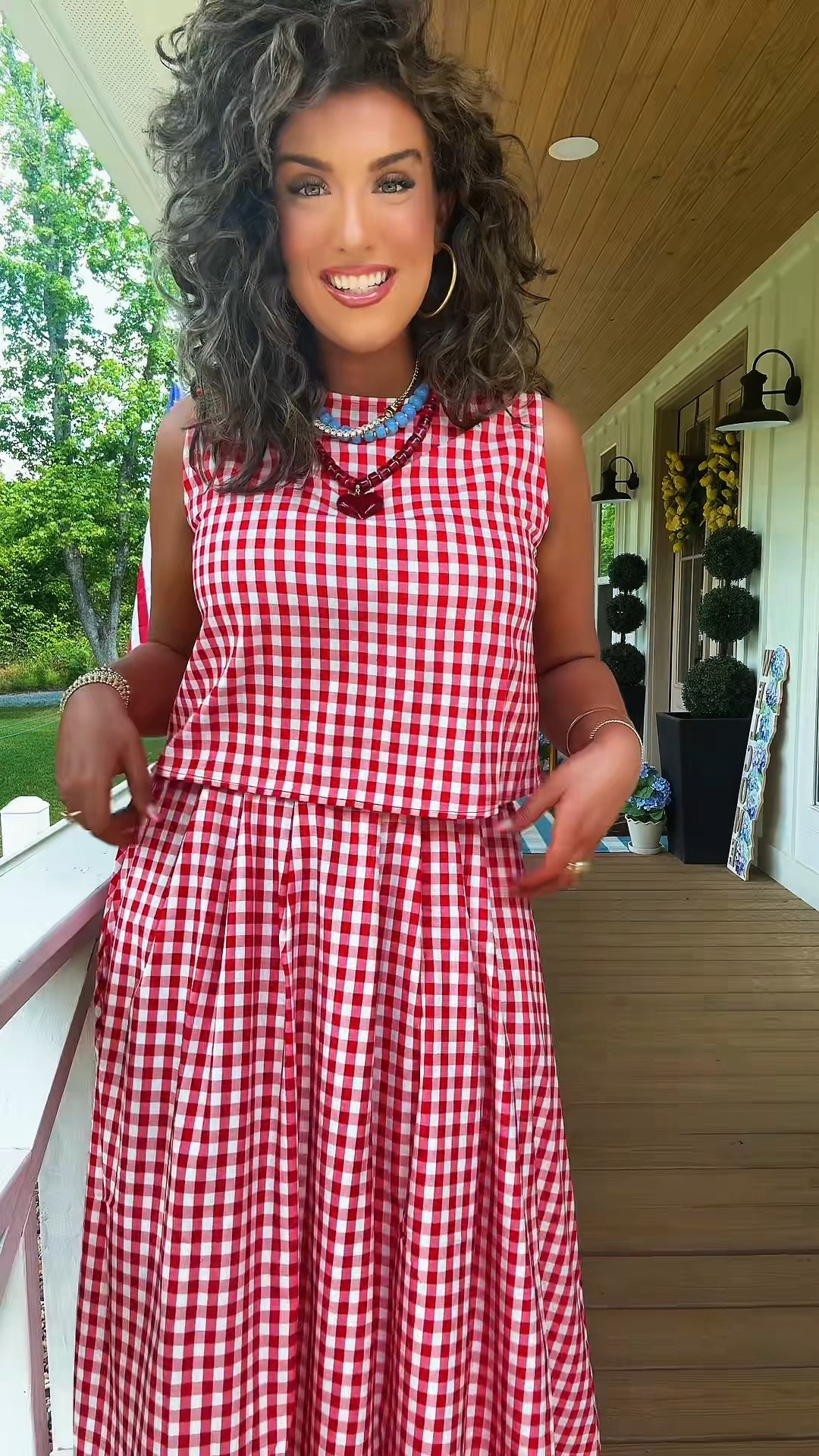 This little 2 piece set is giving all of the summer vibes! If red gingham isn’t your vibe though they have SO many different color combos available. 🫶🏻

#LTKootd #LTKvlog #LTKOver40