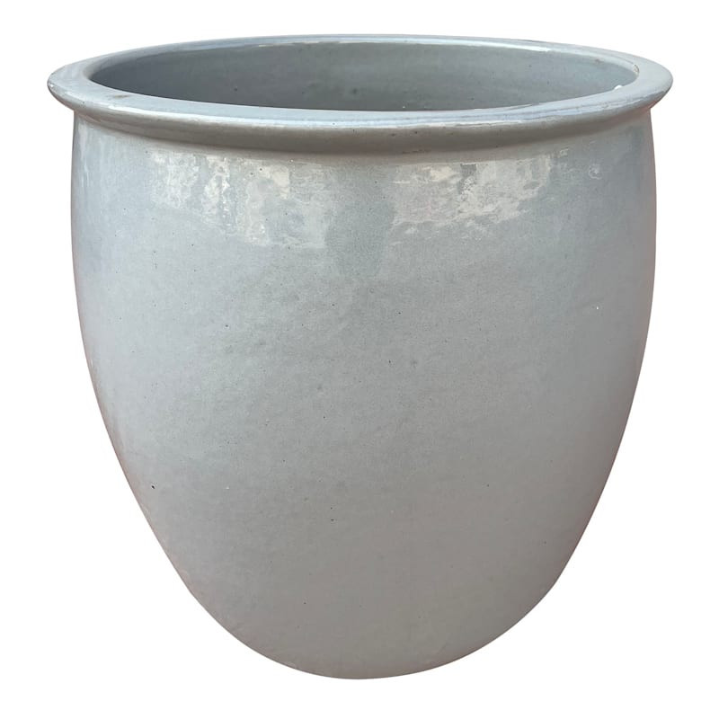 Havana Grey Ceramic Planter, 16.9" | At Home