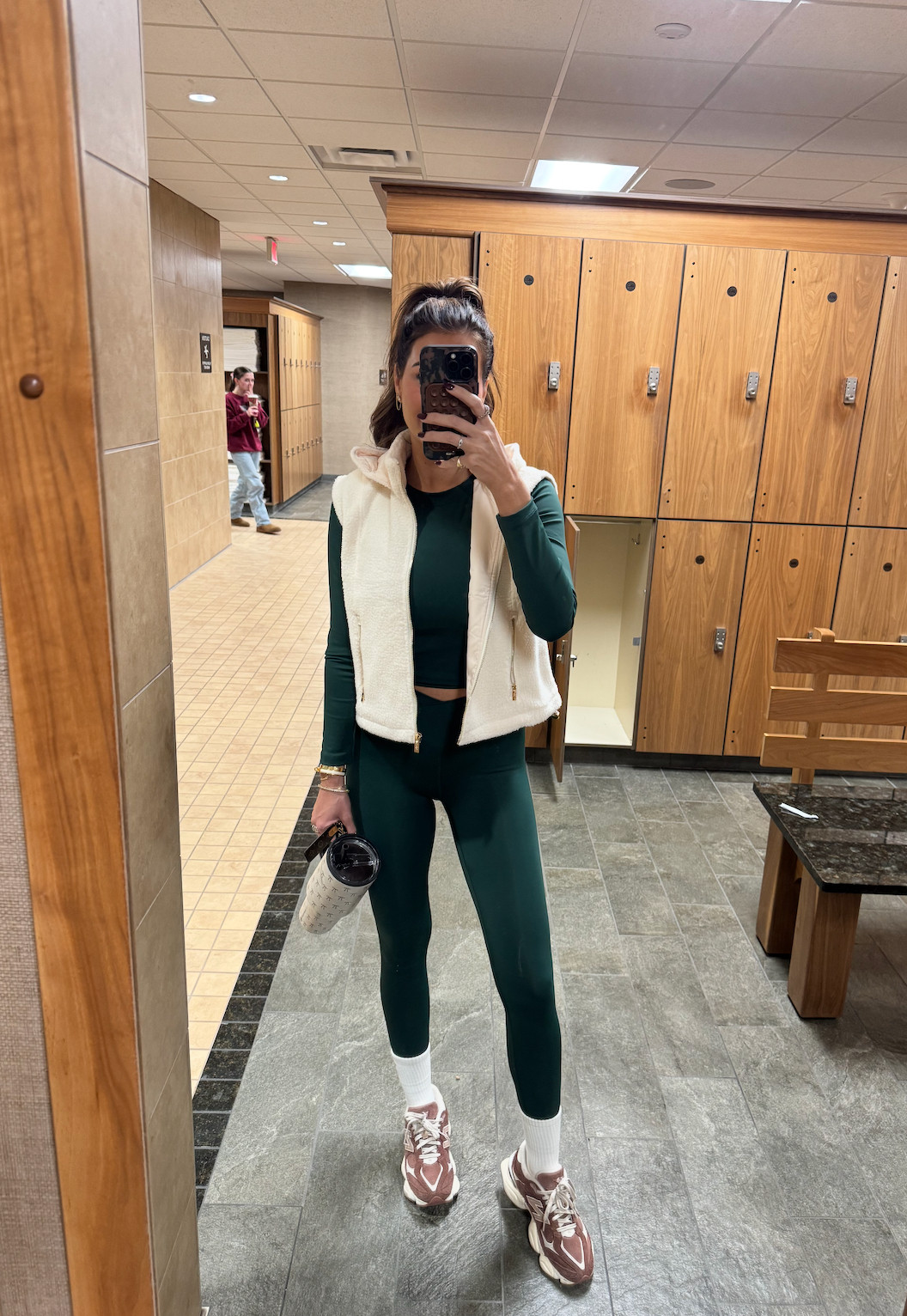 today's workout ootd 💚 

 #LTKSeasonal #LTKActive #LTKStyleTip