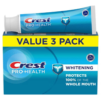 Crest Pro-Health Whitening Gel Toothpaste - 4.3oz/3pk | Target