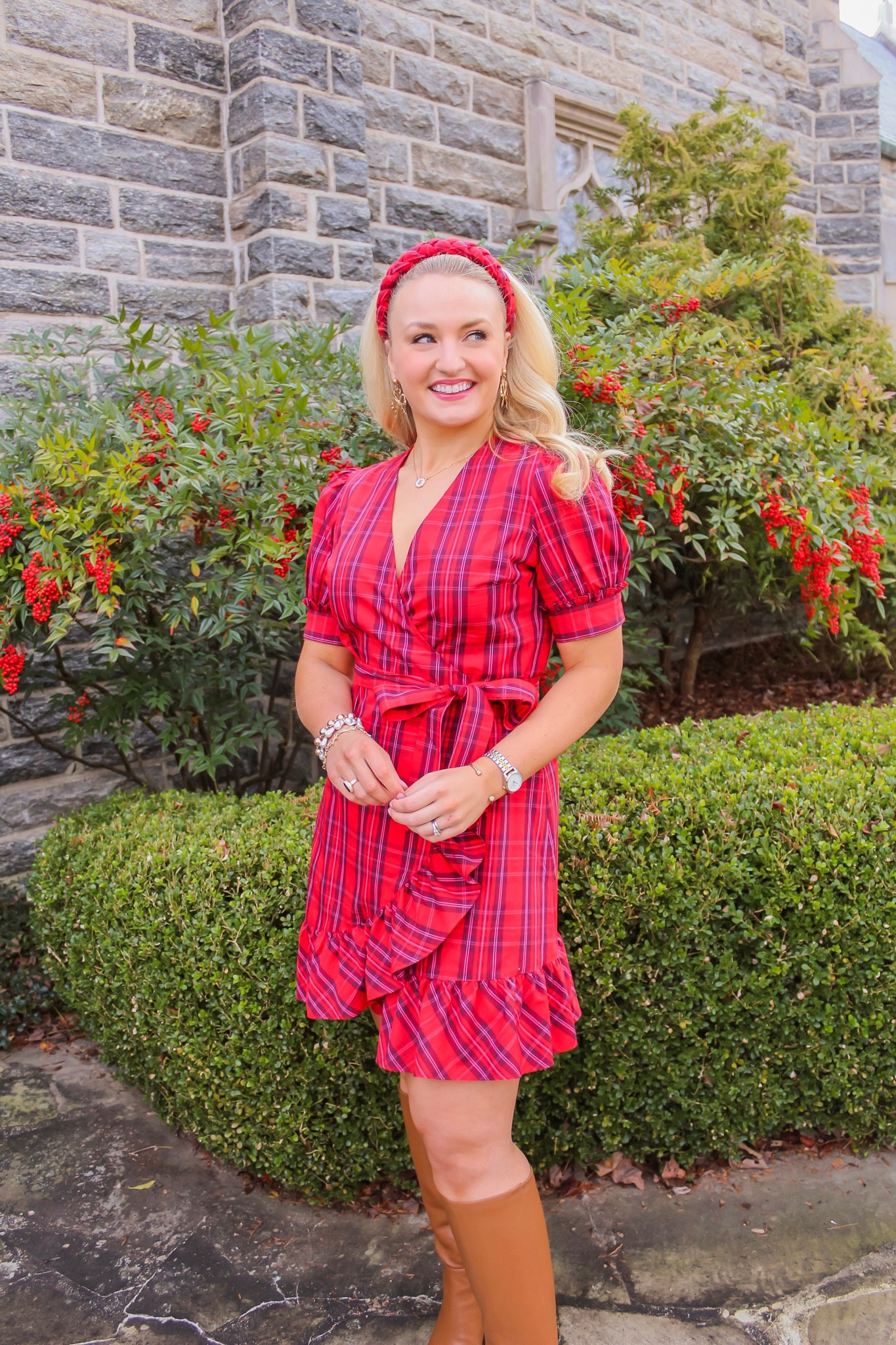 draper james red plaid dress Holiday Collection at Draper James