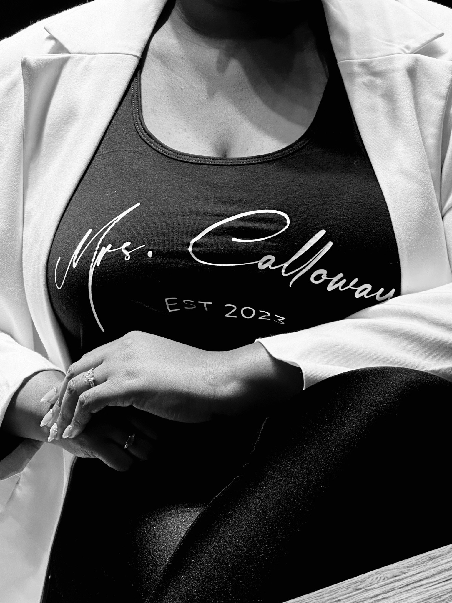 Day after my wedding custom last name shirt! 

#LTKwedding #LTKunder50