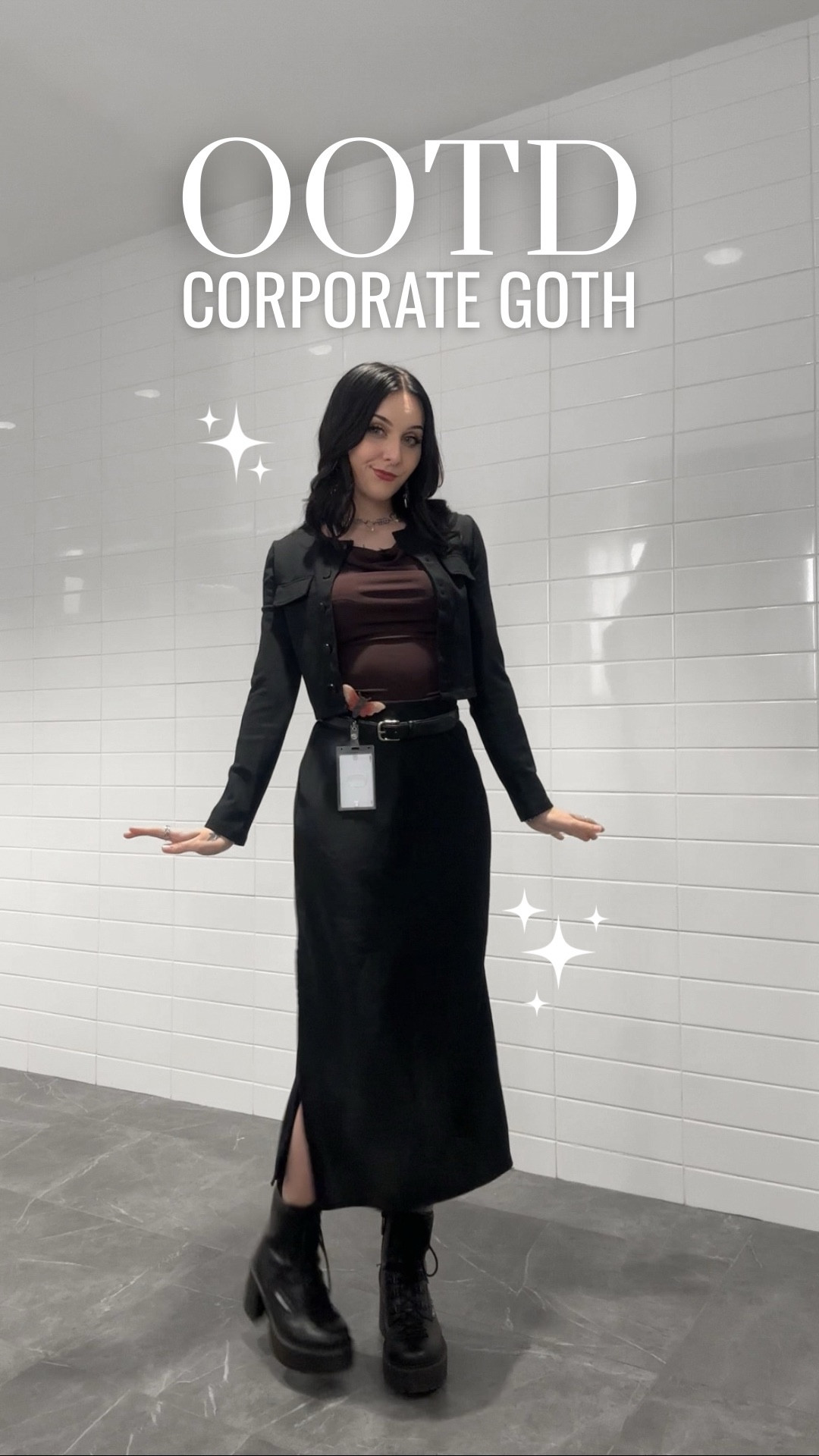 corporate goth slay of the day ♡ 

shoes are killstar, jewelry is the holy hour 

#altfashion #corporategoth #officegoth #ootd  

#LTKPetite