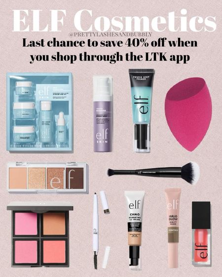 Here are today's E.L.F feature items from the #ltkspringsale.  Remember that you save 40% sitewide until March 11 when you shop through the LTK App!


#LTKbeauty #LTKsalealert #LTKstyletip