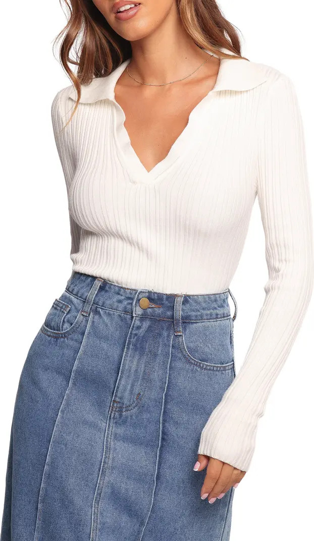 Emmerson Rib Collared Sweater | Nordstrom