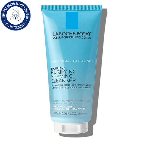 La Roche-Posay Toleriane Purifying Foaming Face Wash for Oily and Normal Skin, Oil-Free Facial Cl... | Walmart (US)