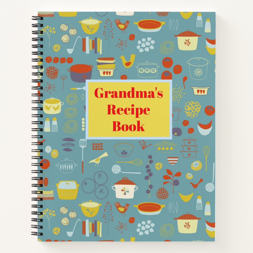 Customizable Retro Recipe Book | Zazzle