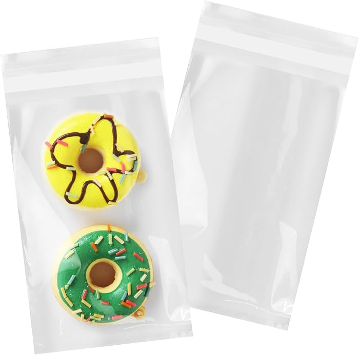 iMailer - 100 Count - 4" x 6" Clear Self Sealing Cellophane Bags- Small Poly Bags for Cookie, Tre... | Amazon (US)