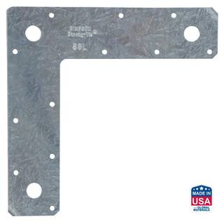 8 in. x 8 in. 14-Gauge Galvanized L Strap | The Home Depot