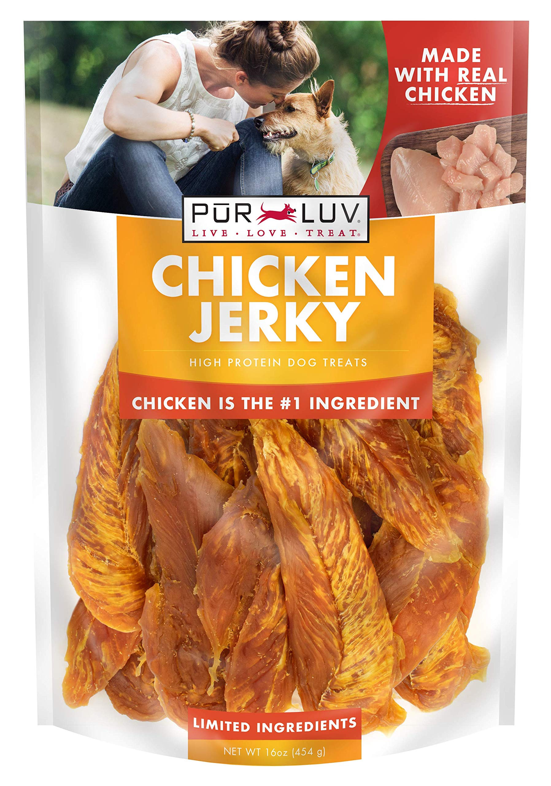 Dog Treats, Chicken Jerky for Dogs, Made with 100% Real Chicken Breast, 16 Ounces, Healthy, Easil... | Amazon (US)