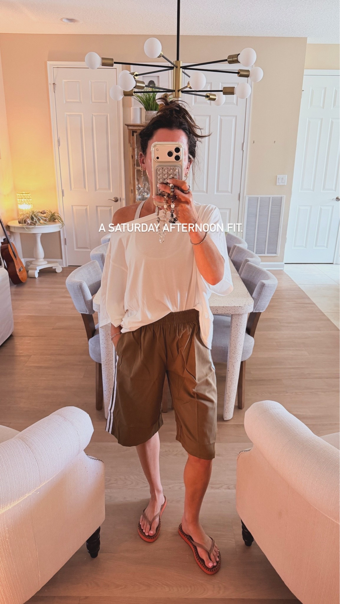 Weekend casual brought to you by Amazon. Wearing Small in shorts and top can be off shoulder or boat neck but excellent quality in both.

#LTKootd #LTKmomlife #LTKOver40