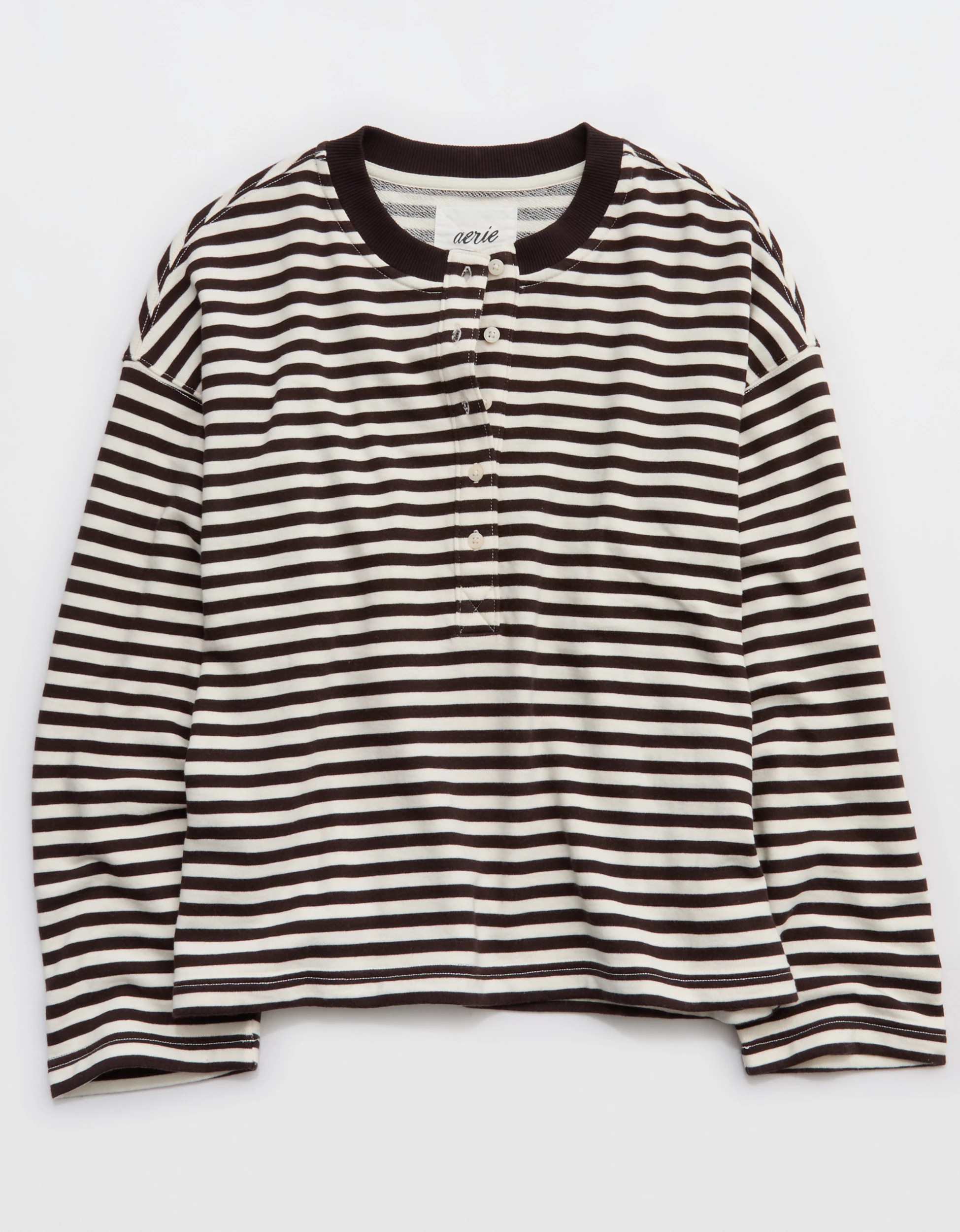 Aerie Alumni Henley Sweatshirt | Aerie
