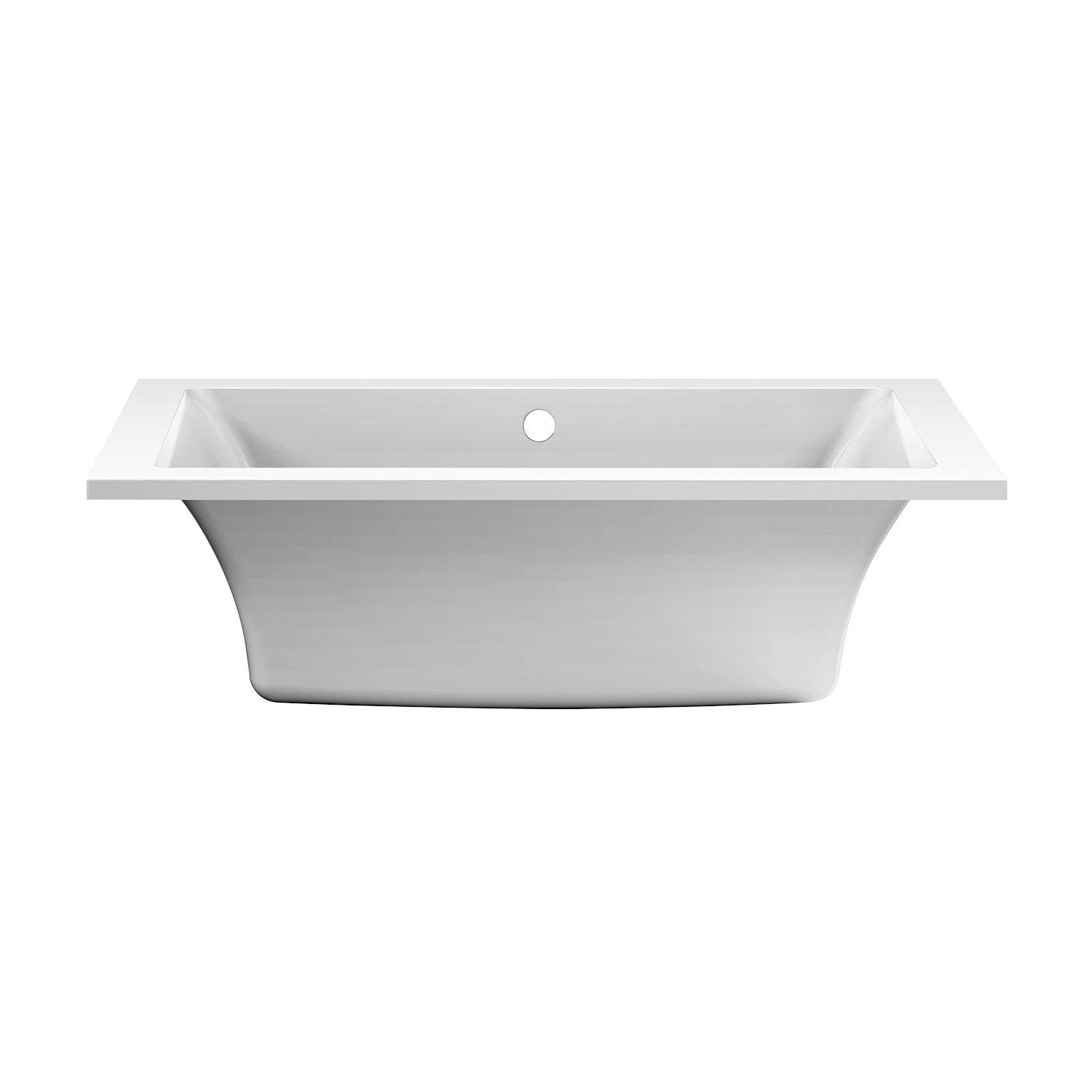 Kingston Brass Aqua Eden 59-Inch Acrylic Rectangular Drop-In Tub with Reversible Drain VTPN593619... | Wayfair North America