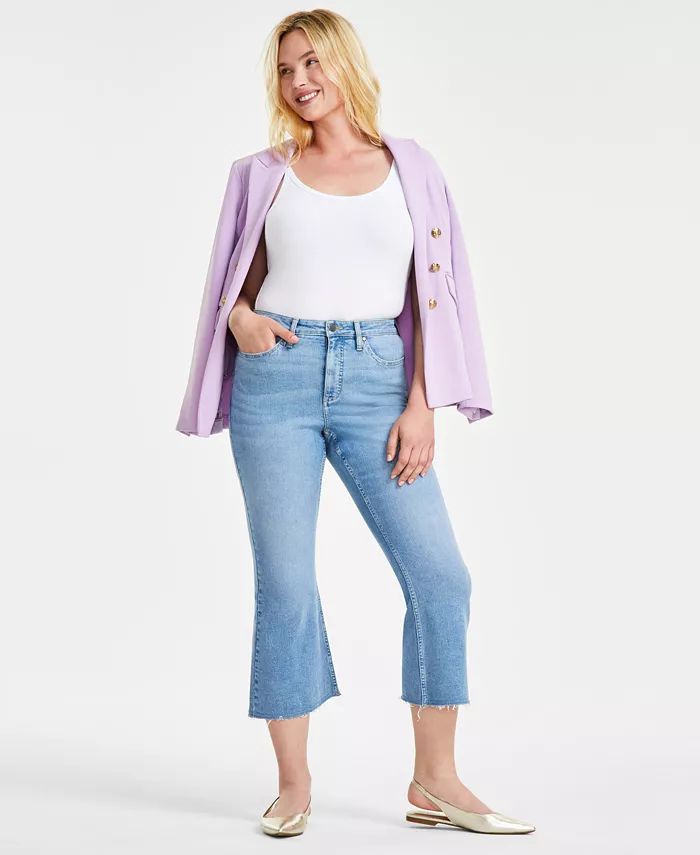 Women's High-Rise Cropped Flare Jeans, Created for Macy's | Macy's