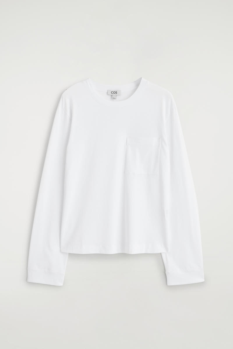 Cotton Long-Sleeved T-Shirt | COS (US)
