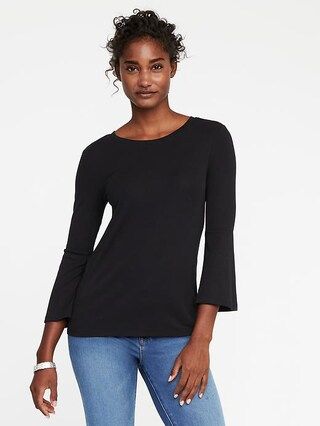 Slim-Fit Bell-Sleeve Top for Women | Old Navy US