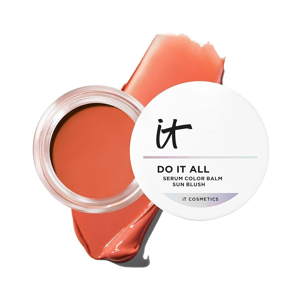 IT Cosmetics Do It All Serum Color Balm Sun Cream Blush & Bronzer, Blendable & Buildable, Lift, R... | Amazon (US)
