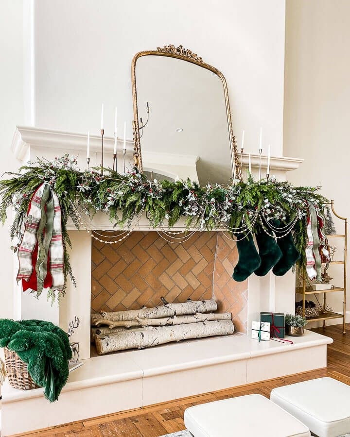 Linking sources to recreate my mantle garland for Christmas!

#LTKSeasonal #LTKHoliday #LTKHome