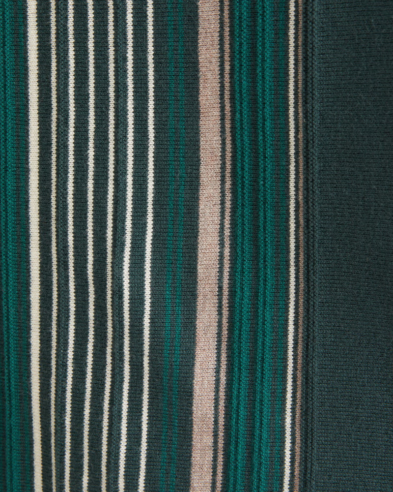 Striped Button-Through Sweater Polo | Abercrombie & Fitch (US)