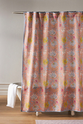 Iluka Organic Cotton Shower Curtain | Anthropologie (US)