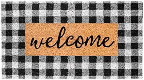 Theodore Magnus Natural Coir Doormat with Non-Slip Backing - 17 x 30 - Outdoor / Indoor - Natural... | Amazon (US)